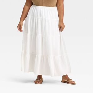 Universal Thread White Maxi Skirt 2x